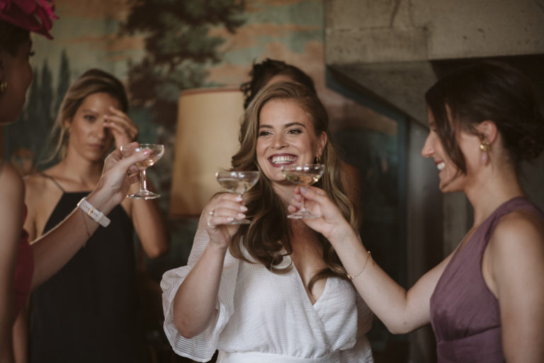 Tchin tchin de la mariée - mariage haut de gamme auvergne